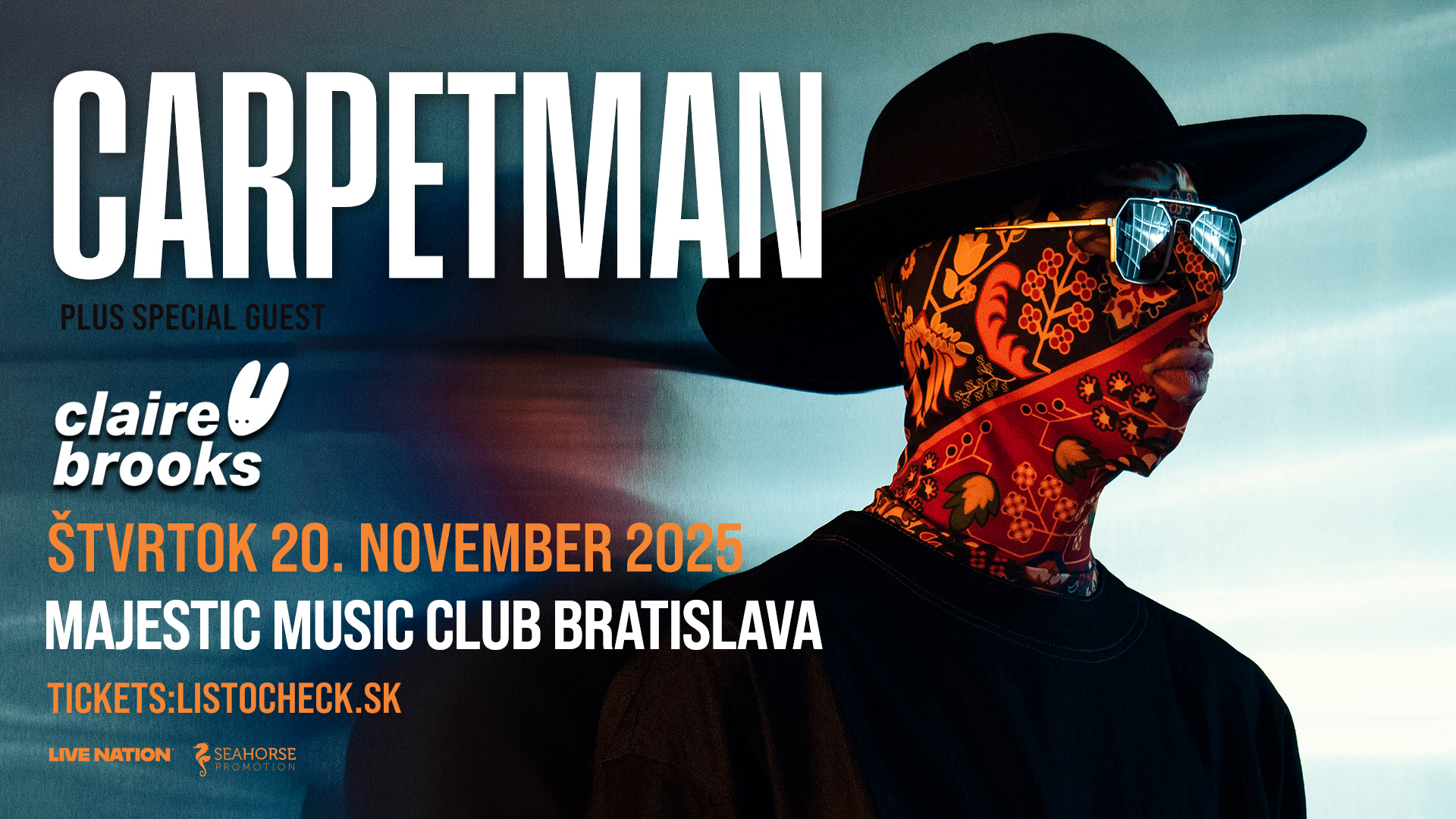 Read more about the article Carpetman prvýkrát v Bratislave – koncert sa presúva do MMC, support Claire Brooks