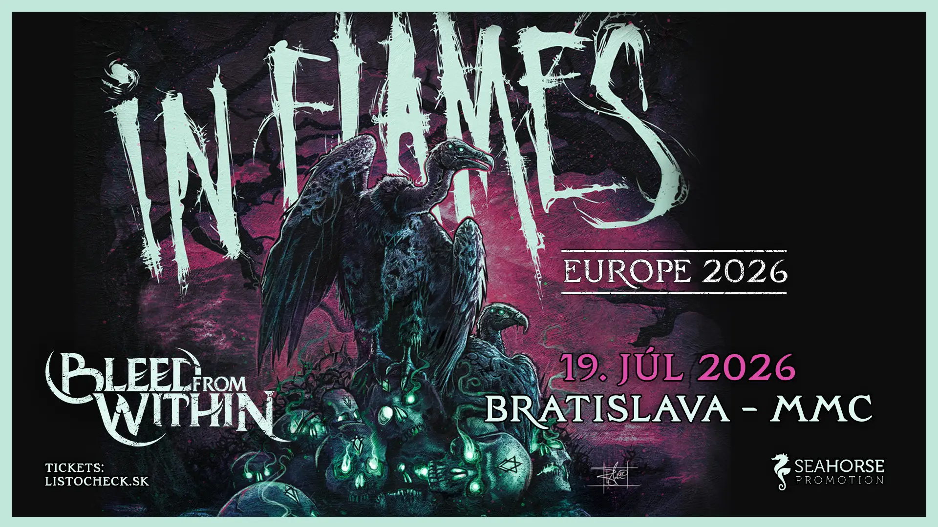 Read more about the article In Flames sa vracajú na Slovensko: Bratislavské MMC čaká metalová udalosť roka