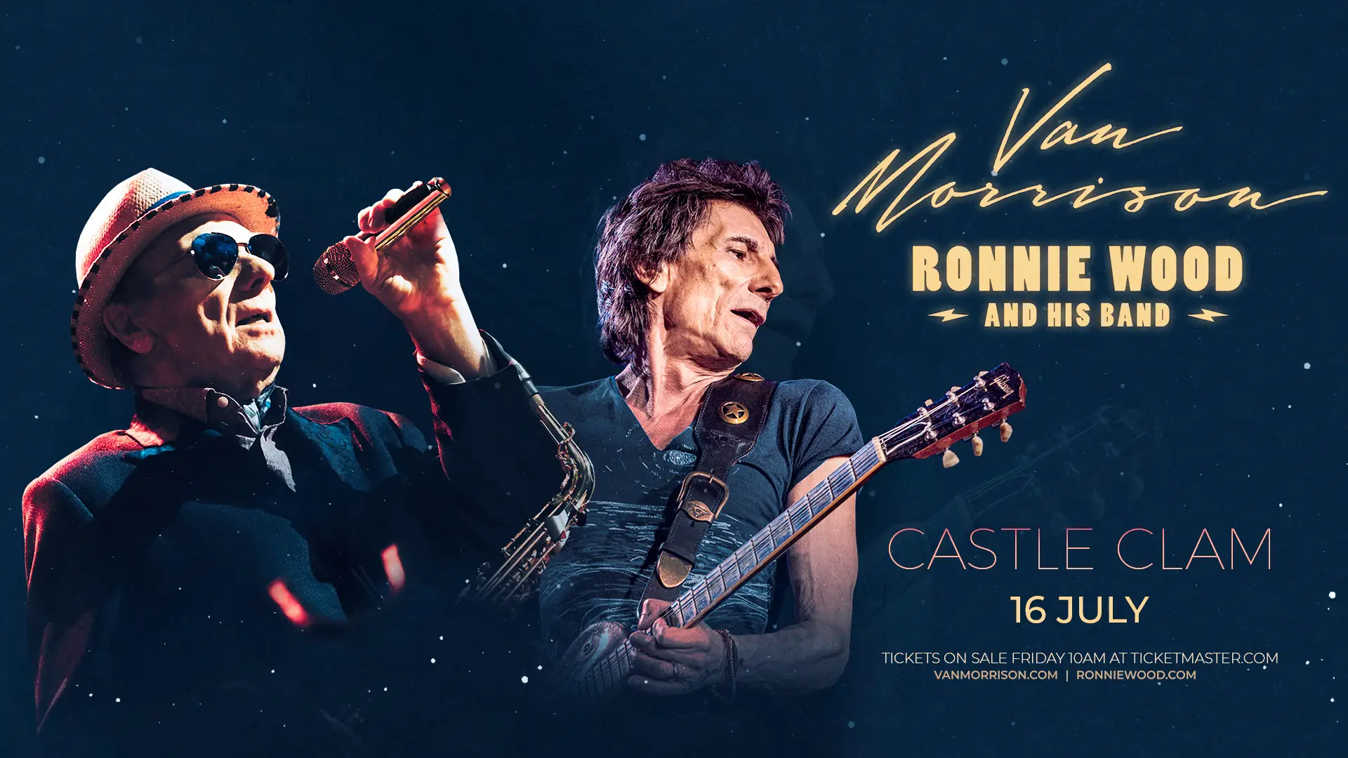 Read more about the article Van Morrison a Ronnie Wood na Burg Clam 2026
